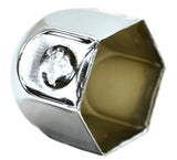 Lug Nut Covers 1 1/2" Push-On Standard Chrome 1.5" Tall GG#10039 Set of 60