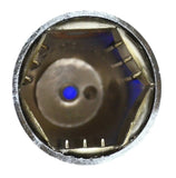 Lug Nut Covers 33mm Push-on Bullet Slotted Blue 2 3/4" #10073 Set of 5