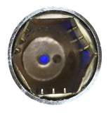 Lug Nut Covers 33mm Push-on Bullet Slotted Blue 2 3/4" #10073 Set of 5
