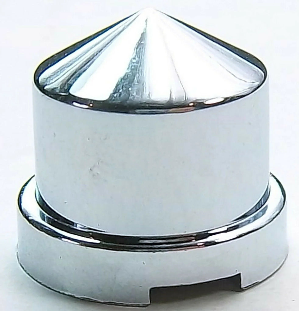 UP Nut Covers 7/16" Wrench Size Pointed Round Chrome Plastic 3/4" Tall Set of 10
