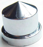 UP Nut Covers 7/16" Wrench Size Pointed Round Chrome Plastic 3/4" Tall Set of 10