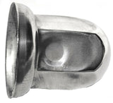 Lug Nut Covers 33mm Push-On Standard Stainless 2 1/8" Tall #10081 Set of 5