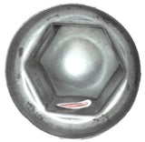 Lug Nut Covers 33mm Push-On Standard Stainless 2 1/8" Tall #10081 Set of 5