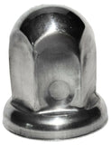 Lug Nut Covers 33mm Push-On Standard Stainless 2 1/8" Tall #10081 Set of 5
