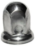 Lug Nut Covers 33mm Push-On Standard Stainless 2 1/8" Tall #10081 Set of 5