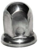Lug Nut Covers 33mm Push-On Standard Stainless 2 1/8" Tall #10081 Set of 5