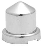Nut Covers 1/2 Inch 13mm Wrench Size Pointed Chrome Plastic GG10082- 10 Pack