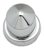 Nut Covers 1/2 Inch 13mm Wrench Size Pointed Chrome Plastic GG10082- 10 Pack