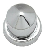 Nut Covers 1/2 Inch 13mm Wrench Size Pointed Chrome Plastic GG10082- 10 Pack