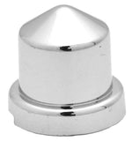 Nut Covers 1/2 Inch 13mm Wrench Size Pointed Chrome Plastic GG10082- 10 Pack