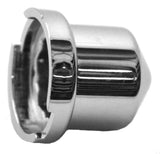 Nut Covers 1/2 Inch 13mm Wrench Size Pointed Chrome Plastic GG10082- 10 Pack