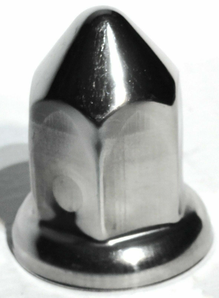 Lug Nut Covers 33 mm Round Pointed Stainless 2 3/8" Tall UP#10083 Set of 20