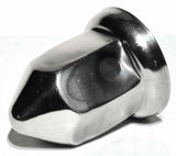 Lug Nut Covers 33 mm Round Pointed Stainless 2 3/8" Tall UP#10083 Set of 20