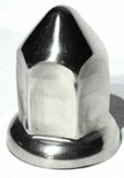 Lug Nut Covers 33 mm Round Pointed Stainless 2 3/8" Tall UP#10083 Set of 5
