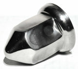 Lug Nut Covers 33 mm Round Pointed Stainless 2 3/8" Tall UP#10083 Set of 5