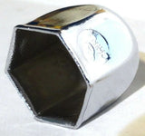 Nut Covers for 1/2" Wrench/Socket Size Chrome 11/16" Tall GG#10083 Set of 8