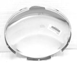 Front Hub Caps 5 Even Notches Dome Chrome Steel Wheel 7/16" Lip UP#10094 Pair