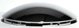 Front Hub Caps 5 Even Notches Dome Chrome Steel Wheel 7/16" Lip UP#10094 Pair