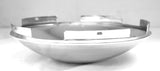 Front Hub Cap 5 Even Notches Dome Chrome Steel Wheel 7/16" Lip UP#10094 Each
