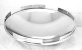Front Hub Cap 5 Even Notches Dome Chrome Steel Wheel 7/16" Lip UP#10094 Each