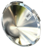 Front Hub Caps Universal Fit Steel Wheel Pointed Chrome 7/16" Lip UP#10099 Pair