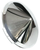 Front Hub Cap Universal Fit Cone Pointed Chrome 7/16" Lip UP#10099 Each