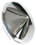 Front Hub Cap Universal Fit Cone Pointed Chrome 7/16" Lip UP#10099 Each