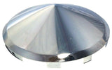 Front Hub Cap Universal Fit Cone Pointed Chrome 7/16" Lip UP#10099 Each