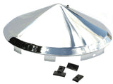 Front Hub Cap Universal Fit Cone Pointed Chrome 7/16" Lip UP#10099 Each