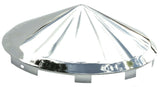 Front Hub Cap Universal Fit Cone Pointed Chrome 7/16" Lip UP#10099 Each
