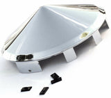 Universal Fit Front Hub Caps for Aluminum Wheel Cone Chrome 1" Lip  UP10100-Pair