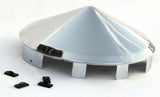 Universal Fit Front Hub Cap for Aluminum Wheel Cone Chrome 1" Lip UP#10100 Each