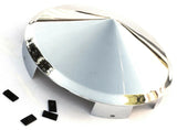 Universal Fit Front Hub Cap for Aluminum Wheel Cone Chrome 1" Lip UP#10100 Each