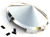Universal Fit Front Hub Cap for Aluminum Wheel Cone Chrome 1" Lip UP#10100 Each