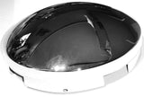 UP Front Hub Caps 4 Even Notches 3/4" Sidewall Dome Chrome 5/8" Lip #10103 Pair