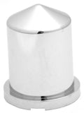 Nut Covers 33MM & 1-1/4  Round Pointed Chrome Plastic 2-3/8" H GG#10111-20 PACK