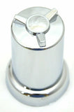 Lug Nut Covers 33mm & 1 1/4" Push-On Tube W/Spinner Top 3" Tall GG#10112-40 Pack