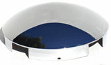 Front Hub Caps 4 Even Notch for Aluminum Wheel, Dome Chrome 1" Lip UP#10118-Pair
