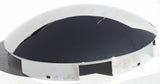 Front Hub Caps 5 Even Notches, Aluminum Wheel Dome Chrome 1" Lip UP#10119 Pair