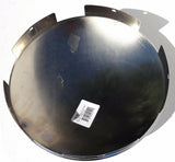 Front Hub Caps 5 Even Notches, Aluminum Wheel Dome Chrome 1" Lip UP#10119 Pair