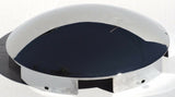 Front Hub Caps 5 Even Notches, Aluminum Wheel Dome Chrome 1" Lip UP#10119 Pair