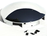 Front Hub Cap 5 Even Notches for Aluminum Wheel Dome Chrome 1" Lip UP#10119 Each