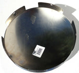Front Hub Cap 5 Even Notches for Aluminum Wheel Dome Chrome 1" Lip UP#10119 Each
