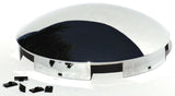 Front Hub Cap 5 Even Notches for Aluminum Wheel Dome Chrome 1" Lip UP#10119 Each