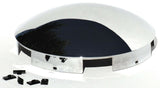 Front Hub Cap 5 Even Notches for Aluminum Wheel Dome Chrome 1" Lip UP#10119 Each