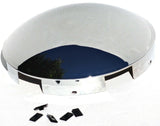 Front Hub Cap 5 Even Notches for Aluminum Wheel Dome Chrome 1" Lip UP#10119 Each