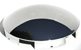 Front Hub Cap 5 Even Notches for Aluminum Wheel Dome Chrome 1" Lip UP#10119 Each