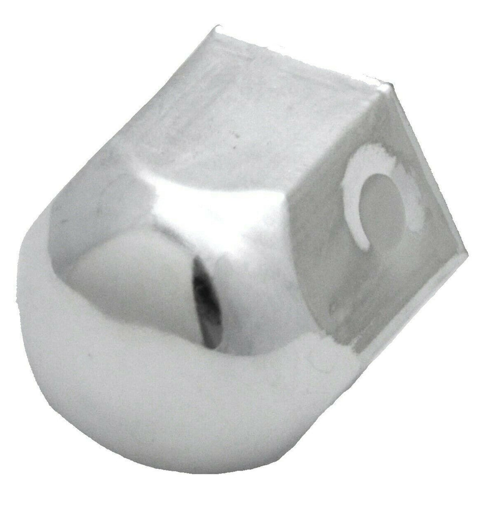 Nut Covers 1 1/8" Standard Style Chrome Steel 1 1/4" Tall GG#10140 Set of 10