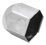 Nut Covers 1 1/8" Standard Style Chrome Steel 1 1/4" Tall GG#10140 Set of 10