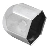 Nut Covers 1 1/8" Standard Style Chrome Steel 1 1/4" Tall GG#10140 Set of 10